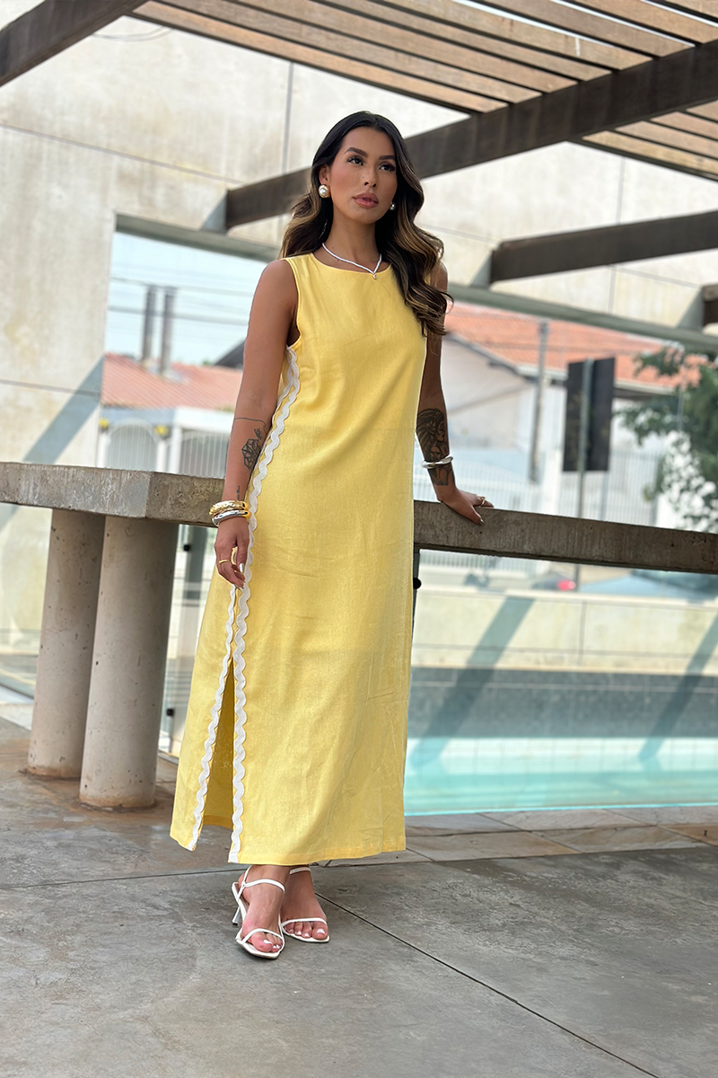 Vestido Mídi com Sianinha - MariaPoá