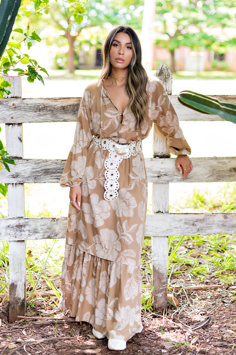 01 vestido longo maxi floral com vista em argolinhas
