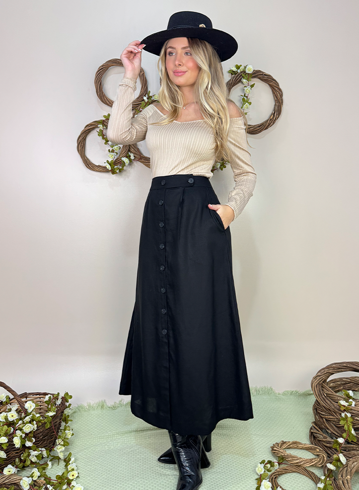 05 saia midi com abotoamento frontal