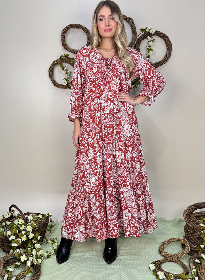 04 vestido longo estampa maxi e decote com amarracao