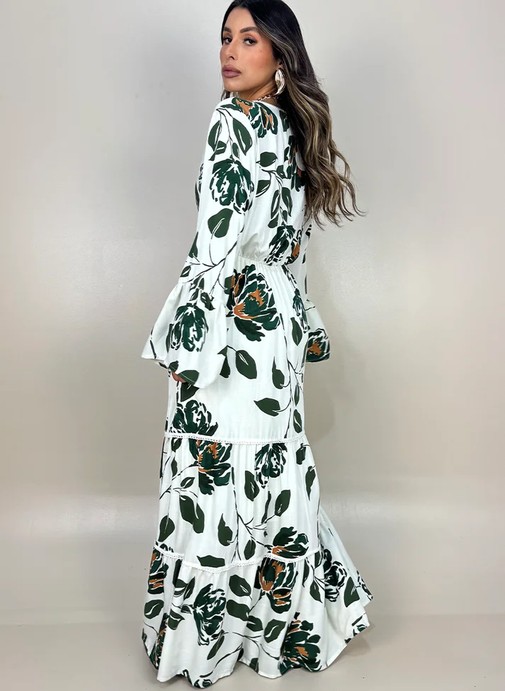 03 vestido longo estampado com aplicacao de rendinha