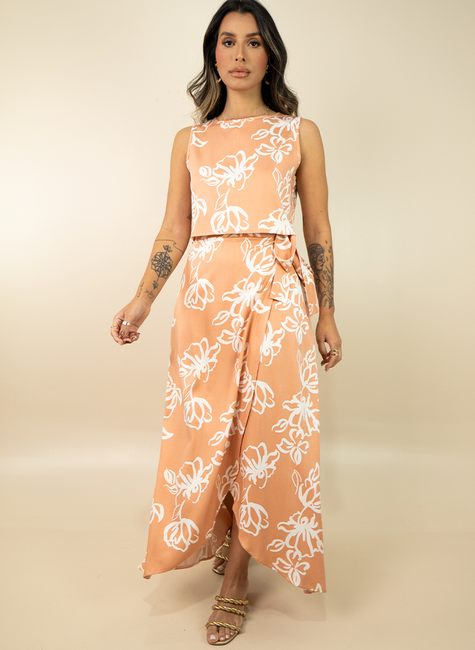 04 conjunto maxi floral bicolor cropped e saia