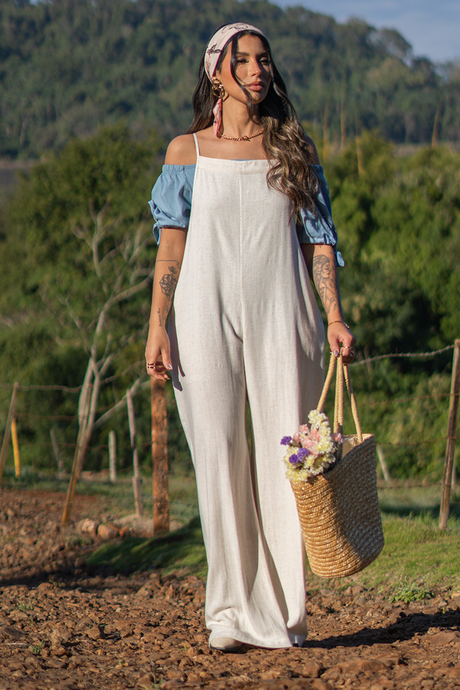 02 jardineira longa com alcas em amarracao