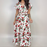 02 vestido longo floral com mangas gode e babado