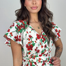 05 vestido longo floral com mangas gode e babado