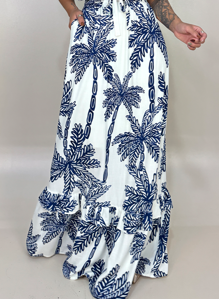 05 conjunto estampado cropped ombro a ombro e saia longa