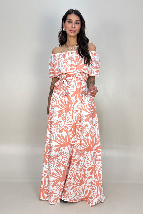 09 vestido longo ombro a ombro floral