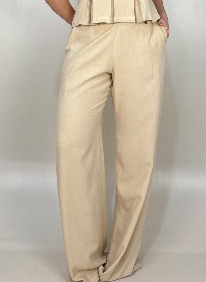 04 conjunto linho com blusa alcinha e calca