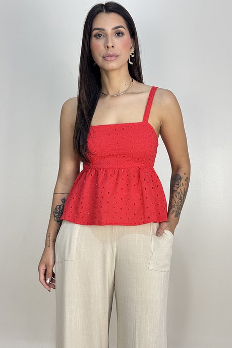 05 blusa peplum em laise